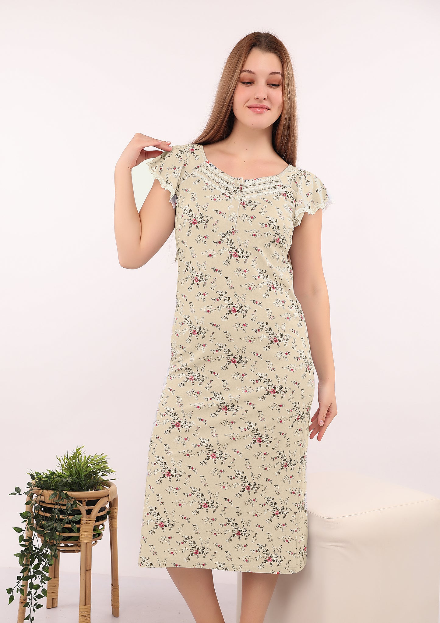 Women's Floral Midi Dress