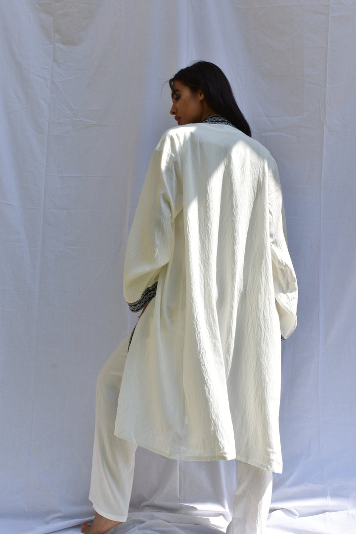Linen Cardigan Set With Pants
