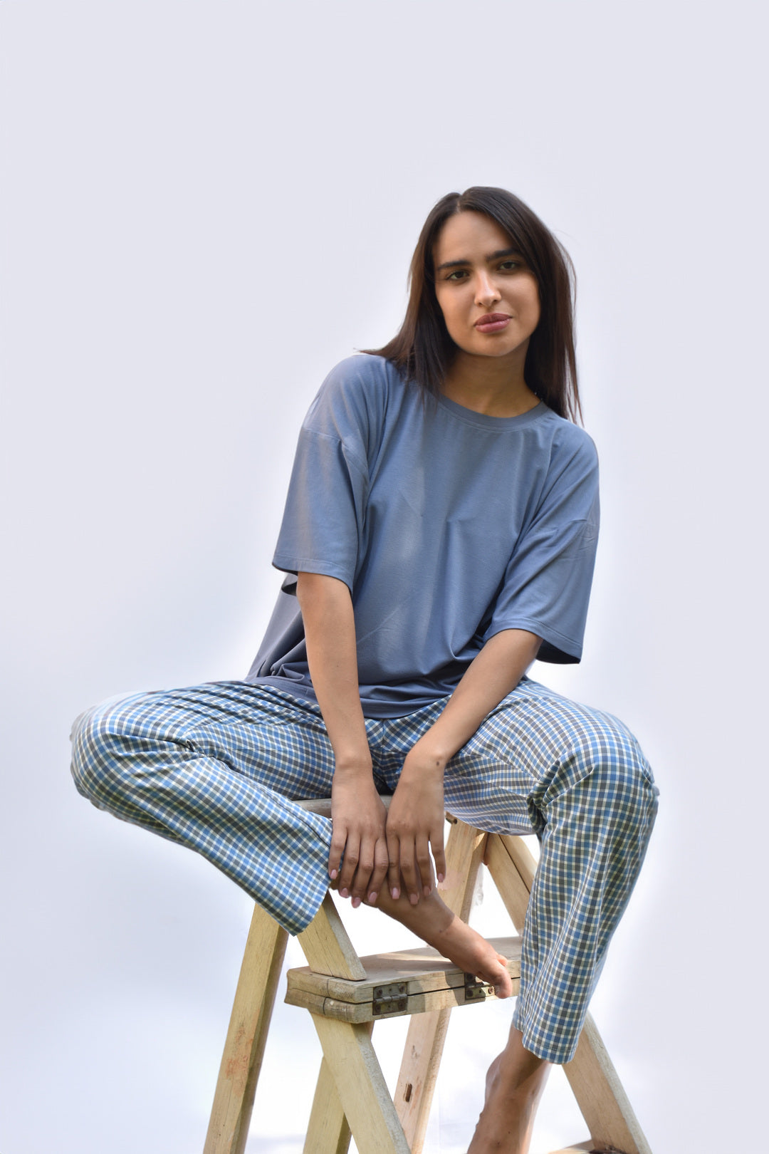 Pajama With Plaid Pants
