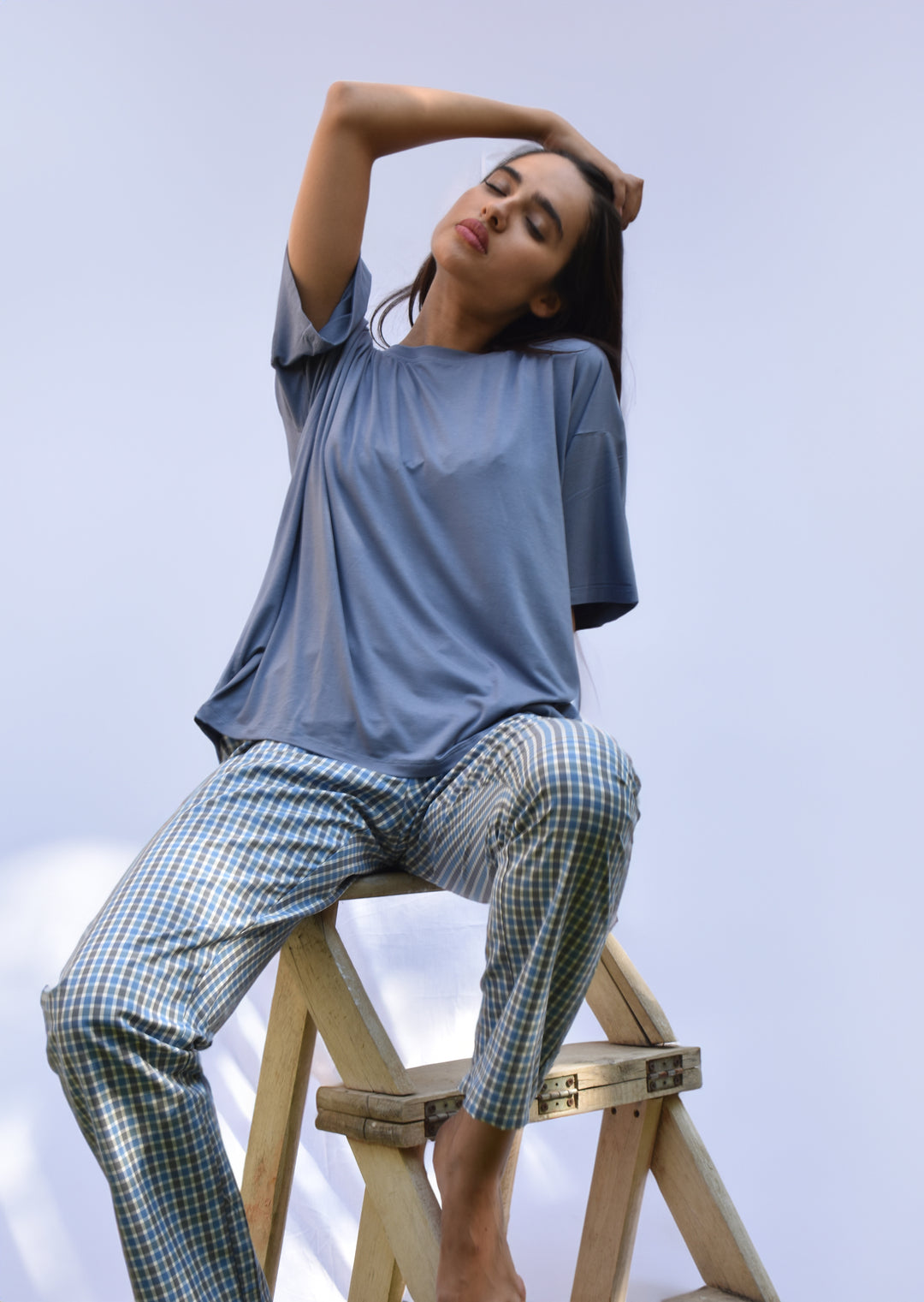 Pajama With Plaid Pants
