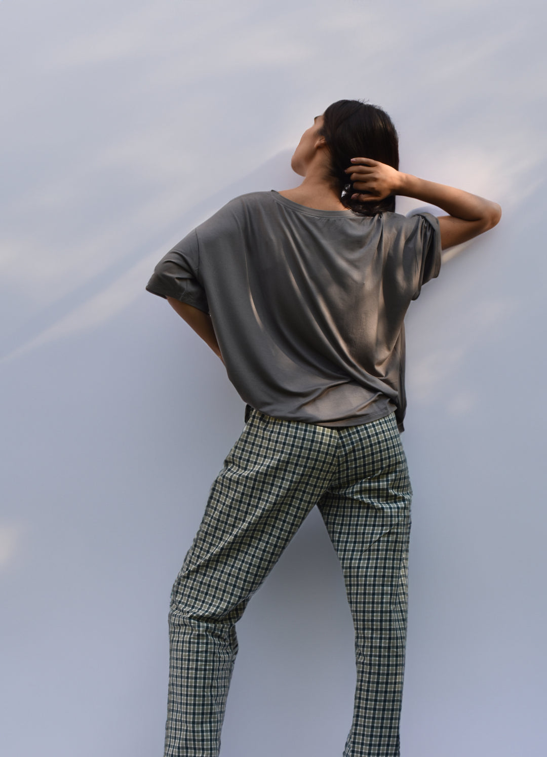 Pajama With Plaid Pants