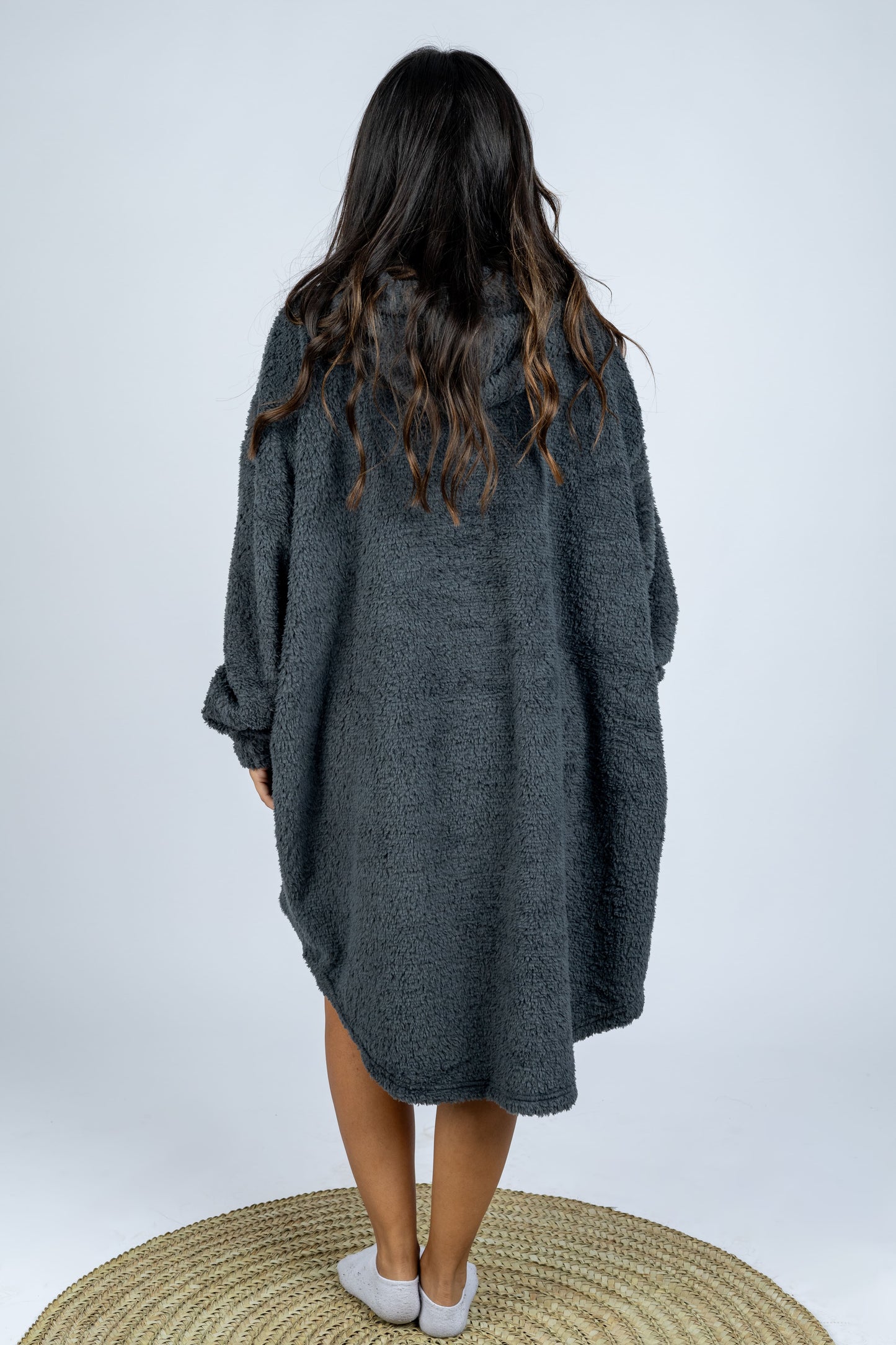 Soft Oversized Fleece Blanket Hoodie For Women