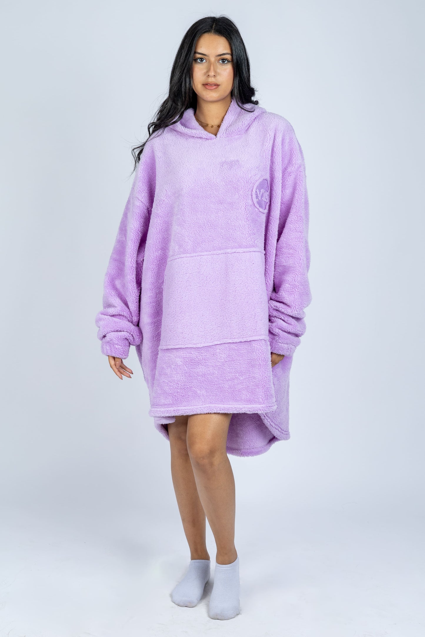 Soft Oversized Fleece Blanket Hoodie For Women