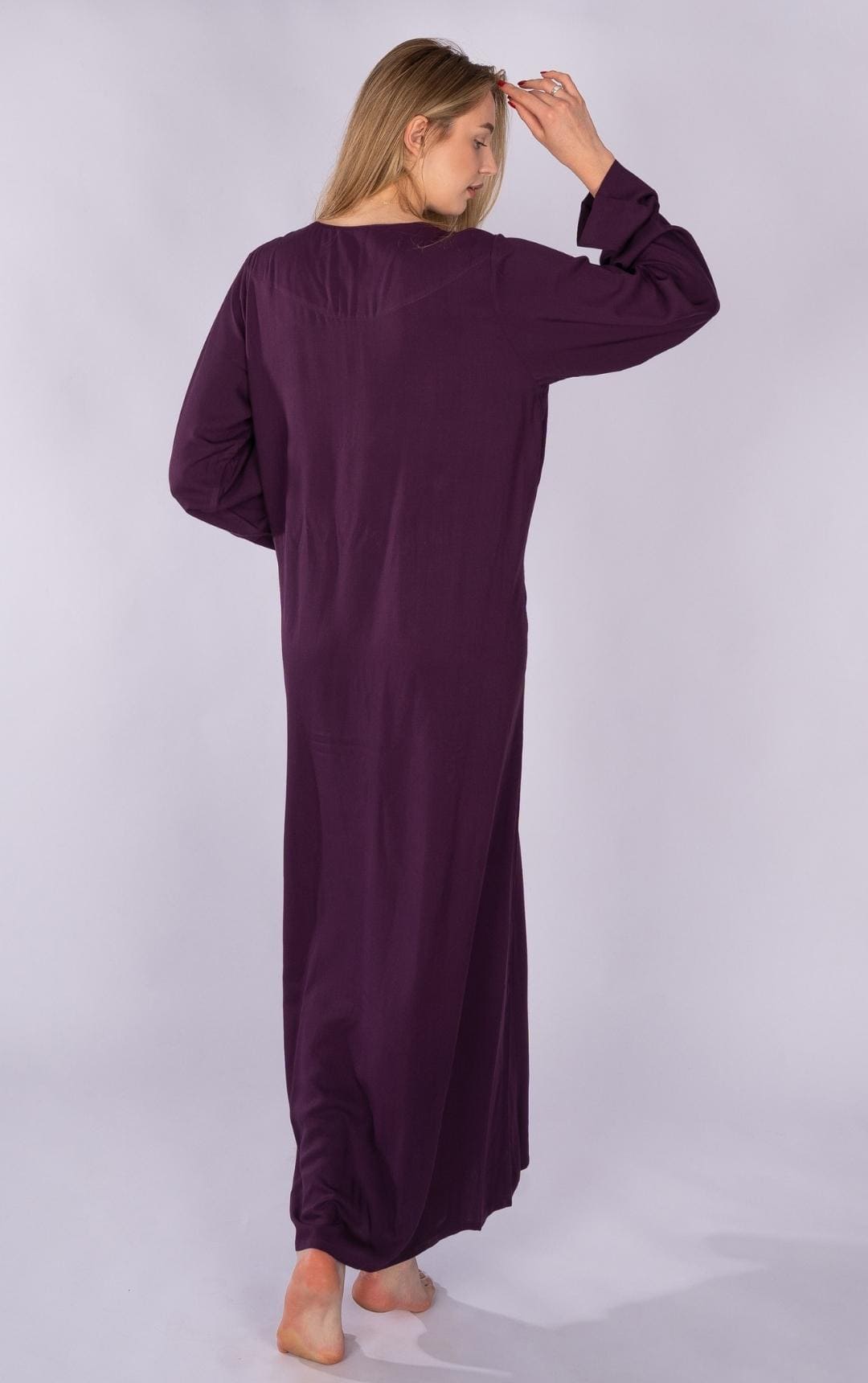 Stitched V-Neck Summer Abaya