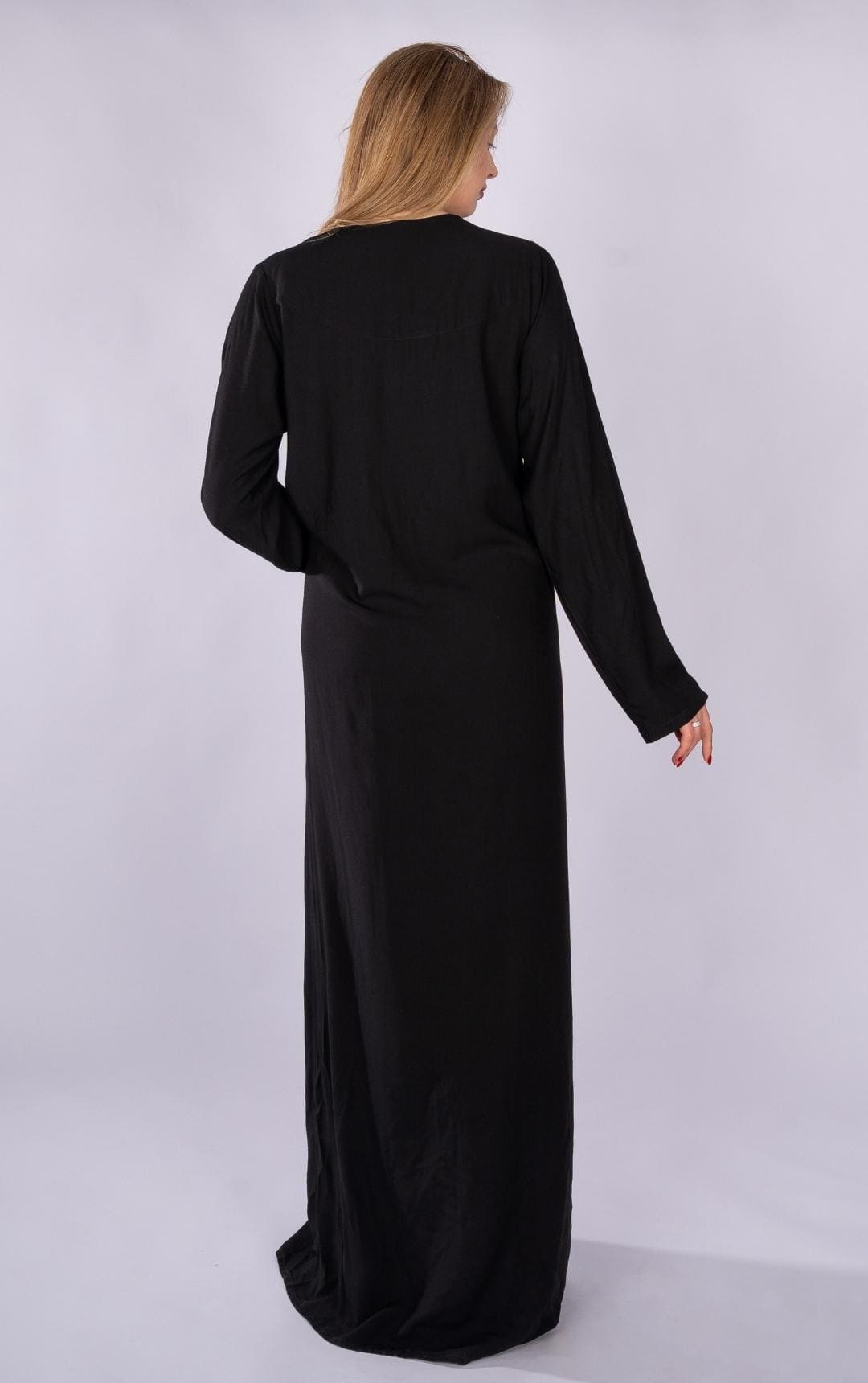 Stitched V-Neck Summer Abaya