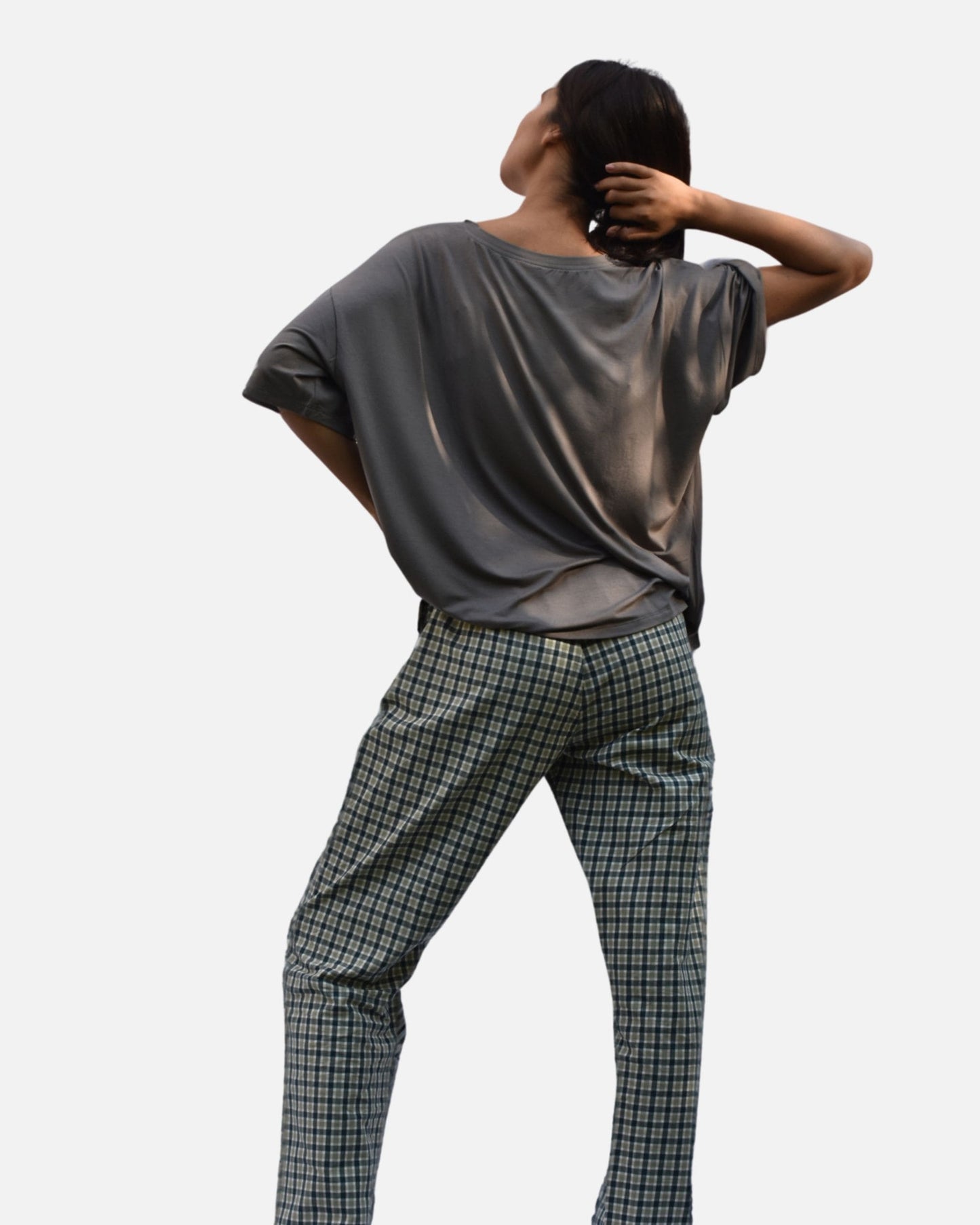 Pajama With Plaid Pants