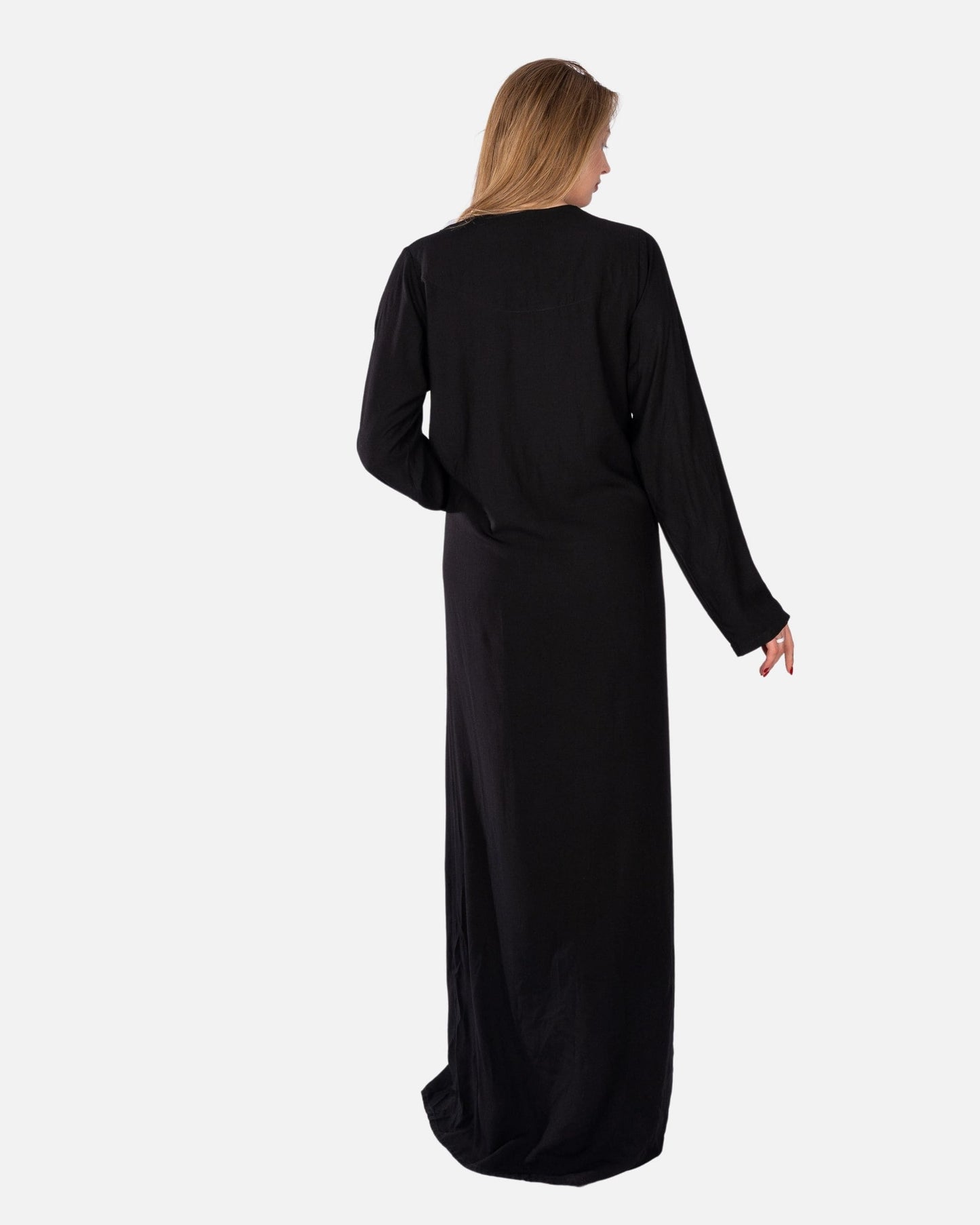 Stitched V-Neck Summer Abaya