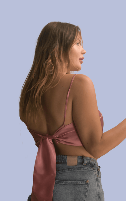 Satin Crop Top