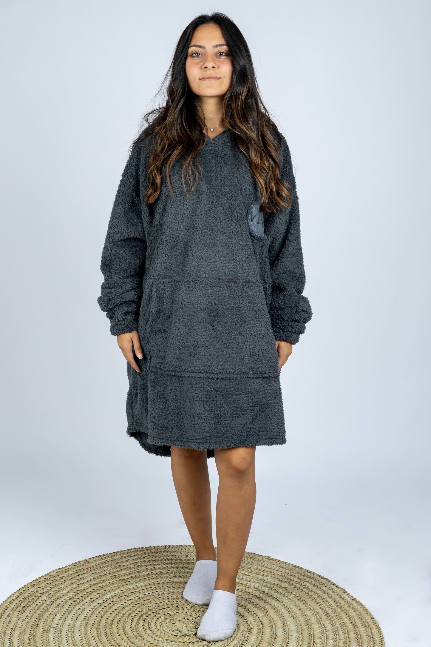 Soft Oversized Fleece Blanket Hoodie For Women