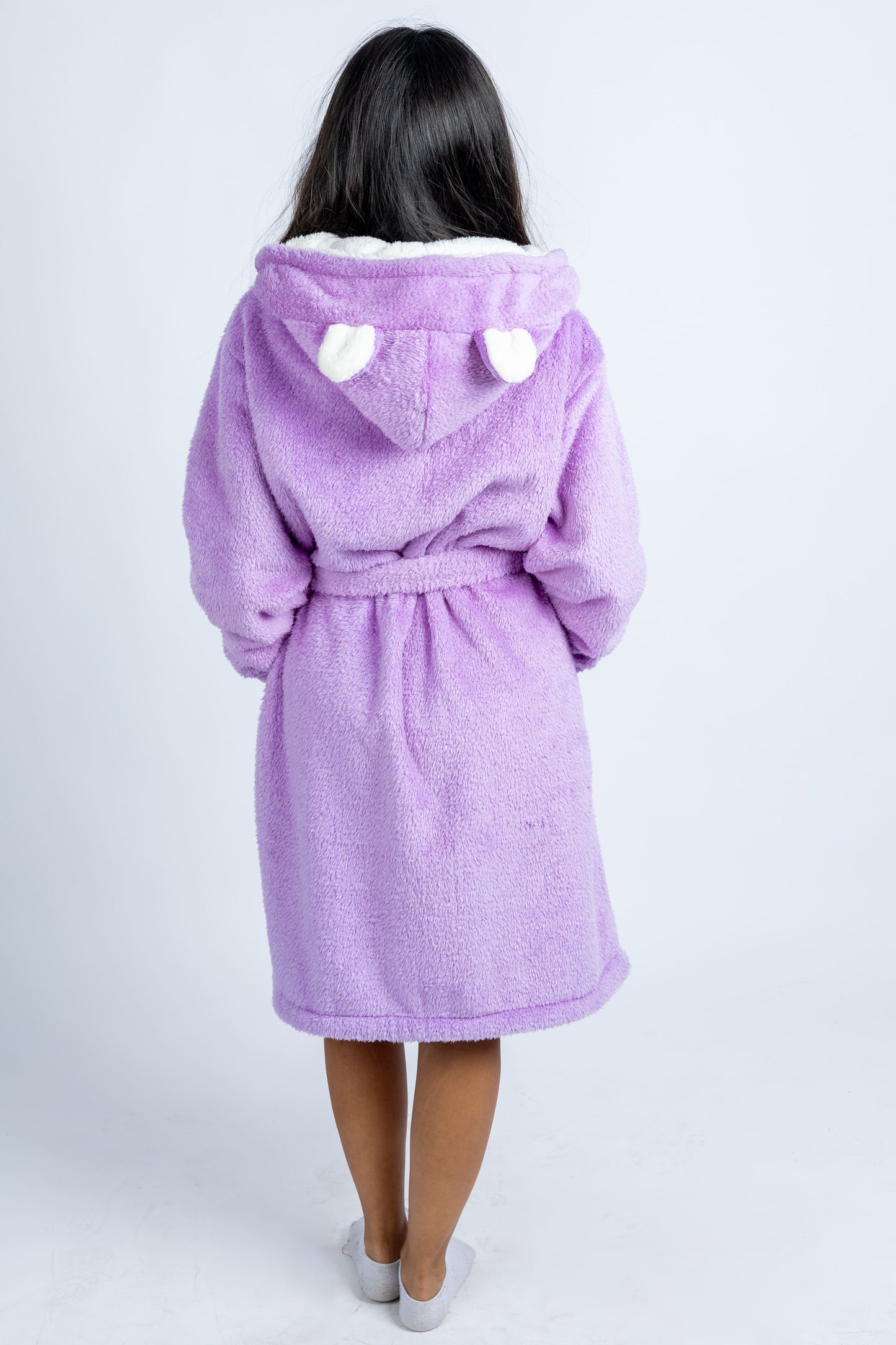 Fleece Robe with Hood