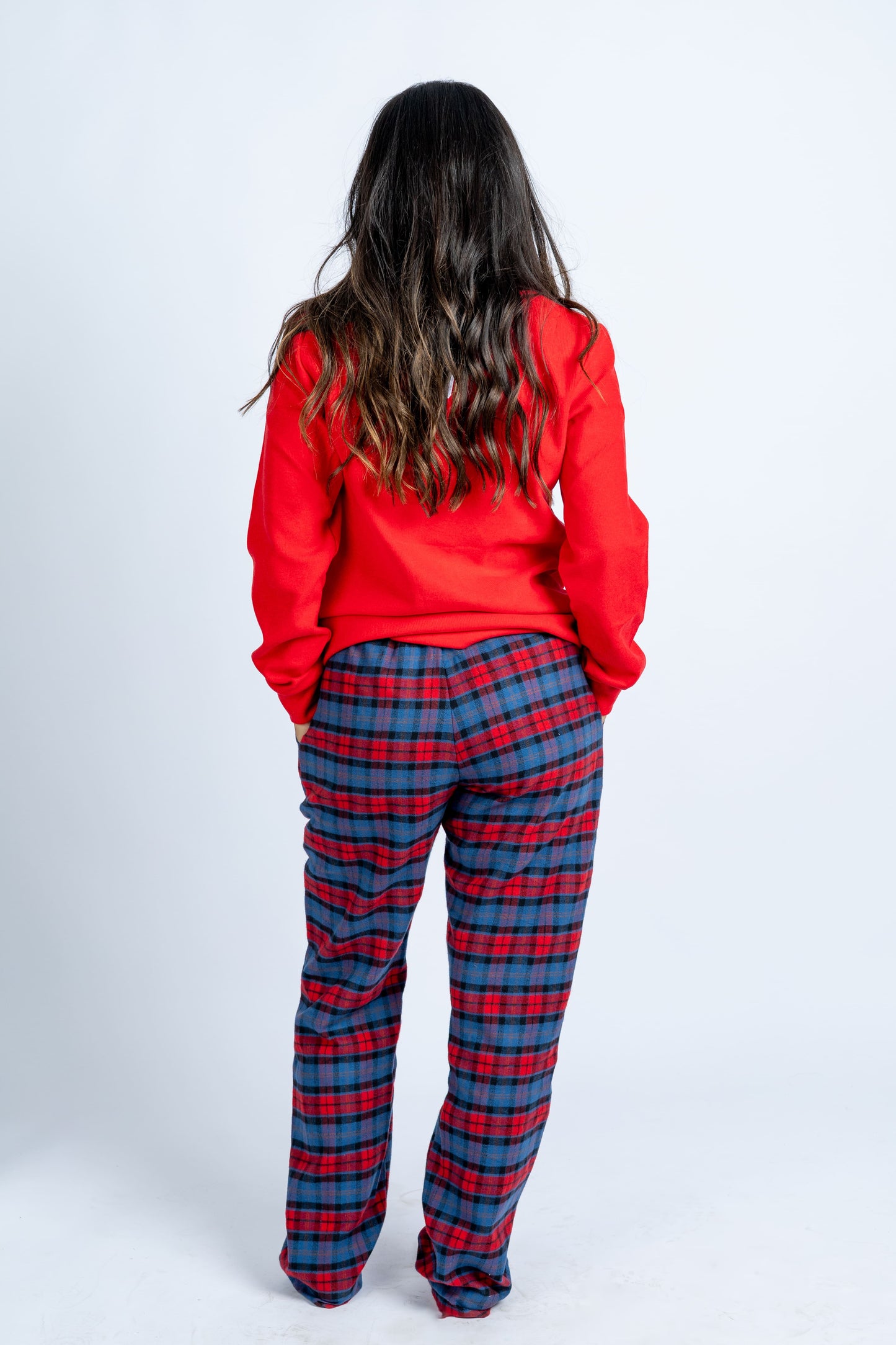 Christmas Pajamas with Plaid Pants for Women