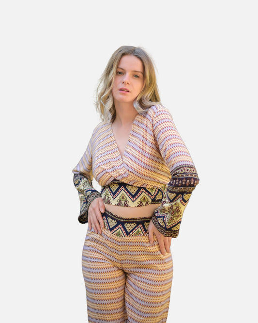 Bohemian Pattern Pajama with Pants