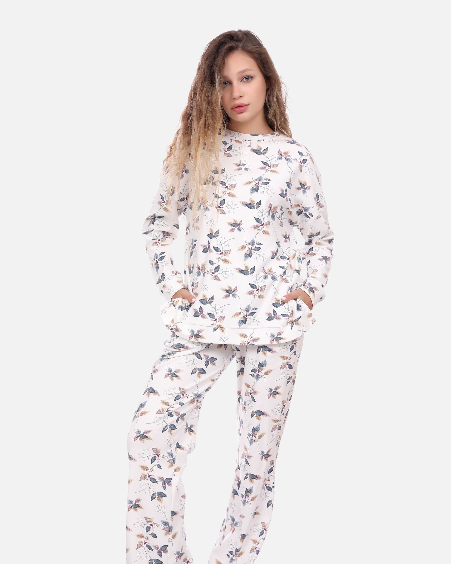 Floral Cotton Pajama Set