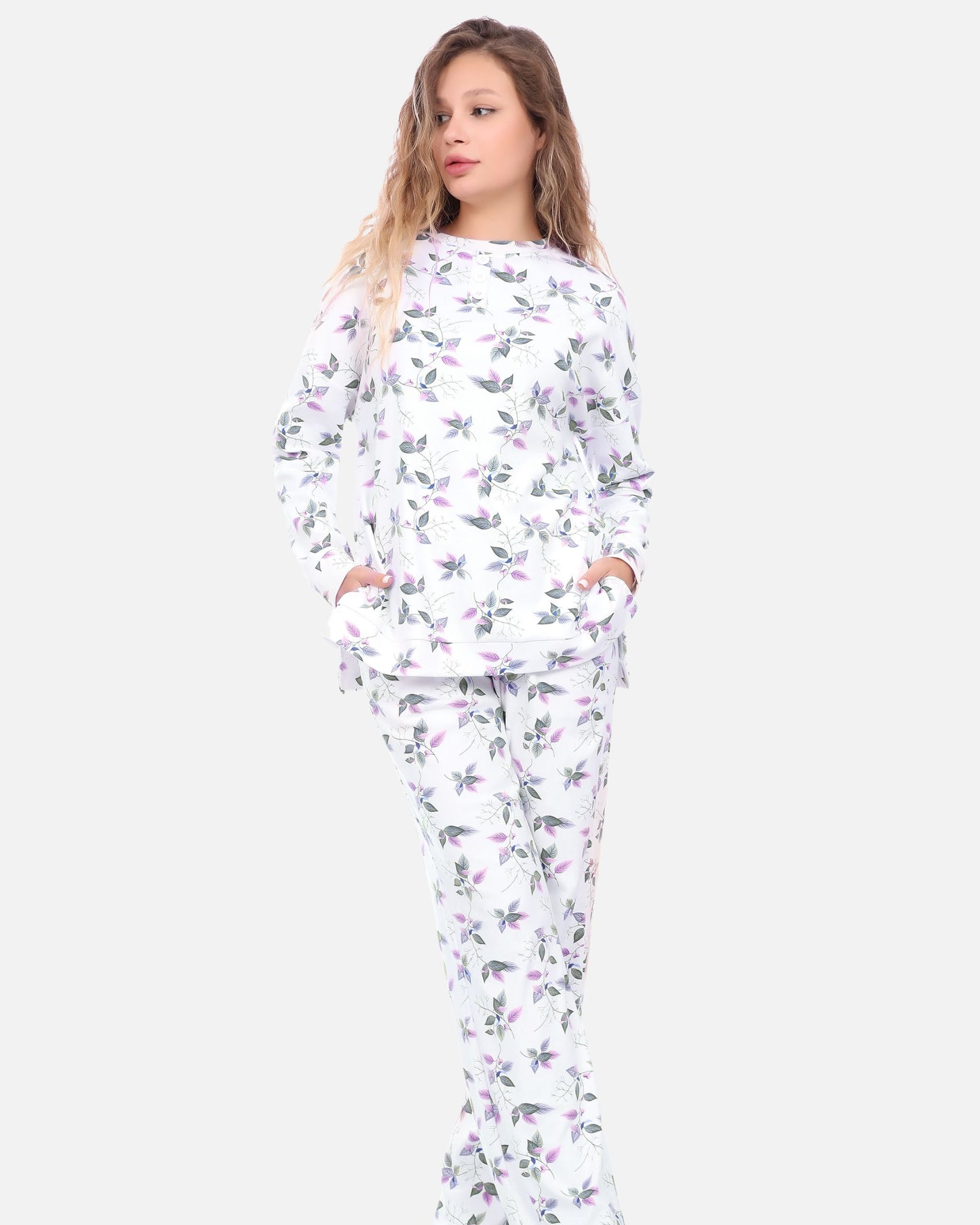 Floral Cotton Pajama Set