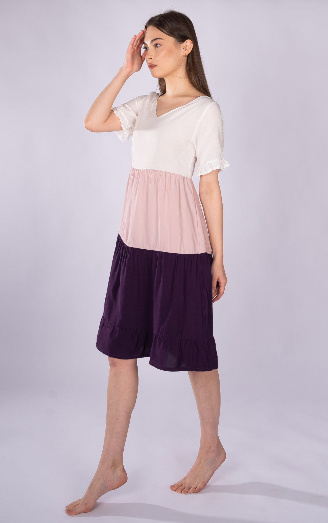 Summer Short-Sleeve Home Dress